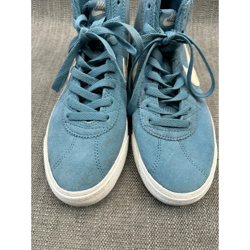 Nike‎ Bruin High SB DR0126-400 Womens 7 Skateboarding Shoes Noise Aqua Sneakers